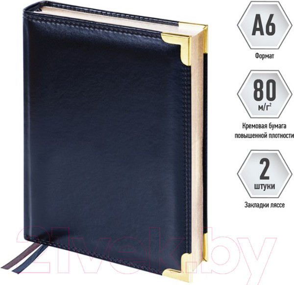 Изображение товара Ежедневник Delucci Недатированный / 89601 (черный)