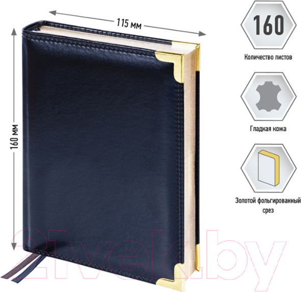 Изображение товара Ежедневник Delucci Недатированный / 89601 (черный)