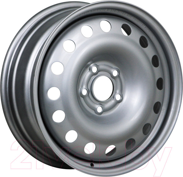 Изображение товара Штампованный диск Trebl R-1675 16x6" 5x100мм DIA 57.1мм ET 35мм Silver