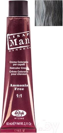 Изображение товара Крем-краска для волос Lisap Man 4 (60мл, каштановый)