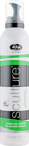 Изображение товара Гель для укладки волос Lisap Sculture Shining Gel Mousse для блеска нормальной фиксации (300мл)