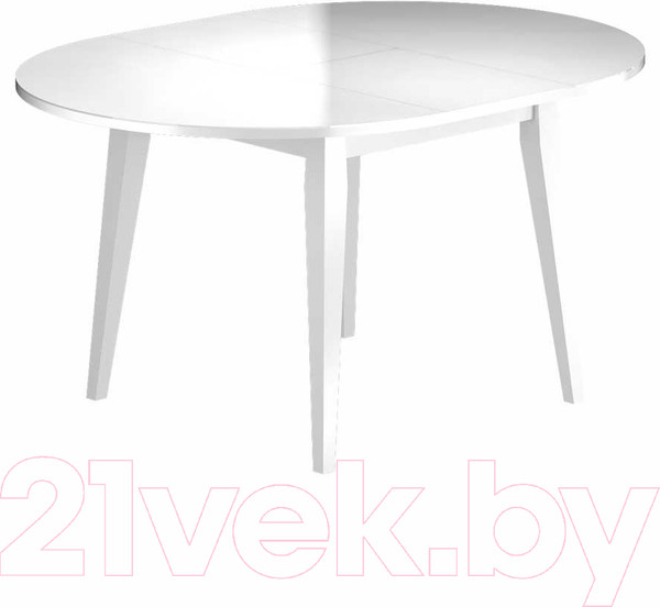 Изображение товара Обеденный стол Васанти Плюс Партнер ПС-34 100-135x100 (белый глянец/белый)