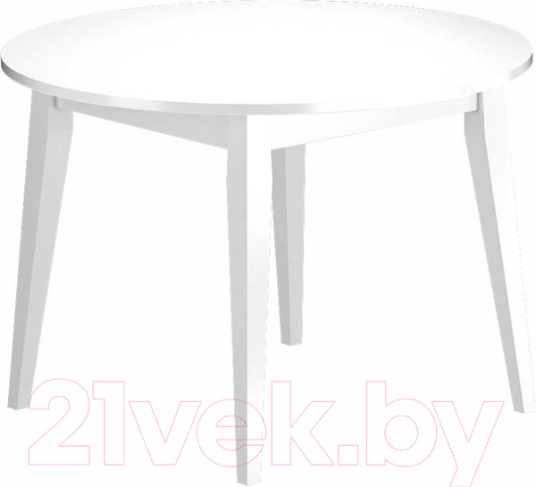 Изображение товара Обеденный стол Васанти Плюс Партнер ПС-34 100-135x100 (белый глянец/белый)