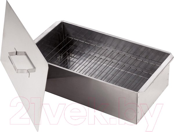 Изображение товара Коптильня Кедр Плюс С поддоном 60x32x25 / К2-1.5Бпл (1.5мм, сталь)