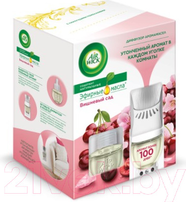 Изображение товара Аромадиффузор Air Wick Вишневый сад со сменным флаконом (19мл)