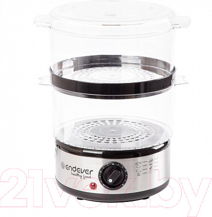 Изображение товара Пароварка стационарная Endever Vita-165 (черный/металлик)