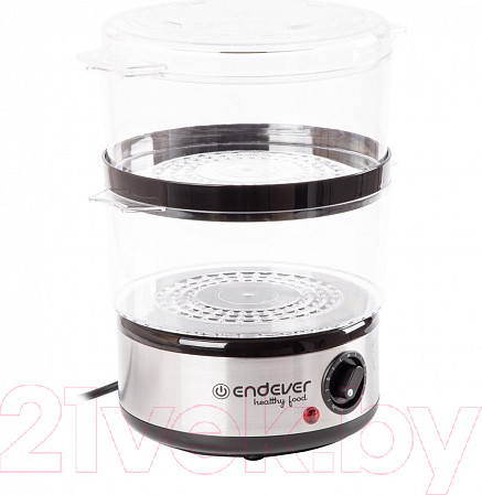 Изображение товара Пароварка стационарная Endever Vita-165 (черный/металлик)