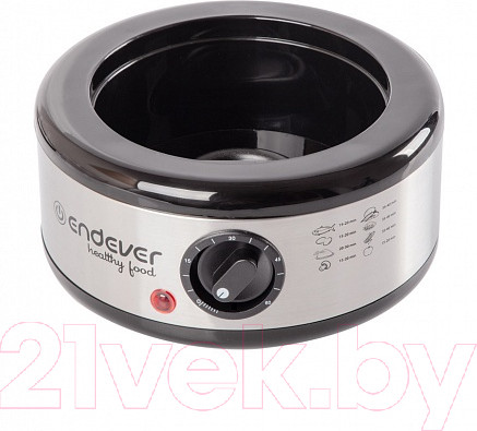 Изображение товара Пароварка стационарная Endever Vita-165 (черный/металлик)