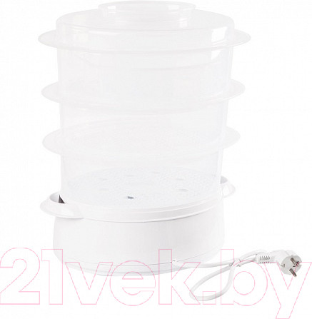 Изображение товара Пароварка стационарная Endever Vita-175 (белый/зеленый)