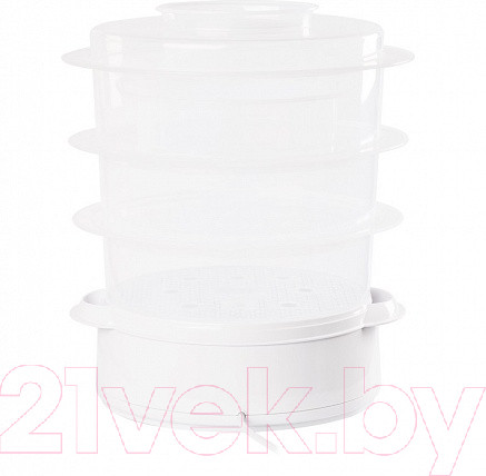 Изображение товара Пароварка стационарная Endever Vita-175 (белый/зеленый)