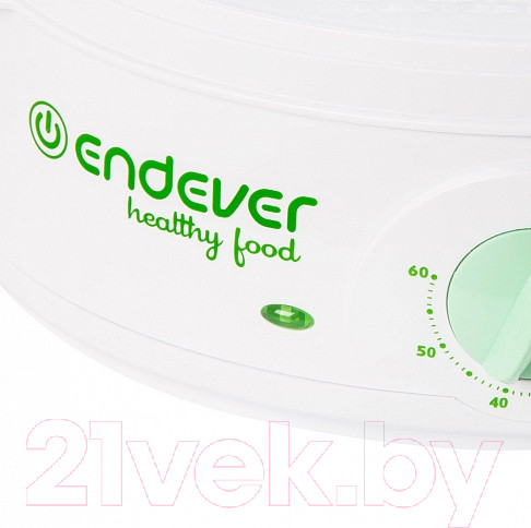 Изображение товара Пароварка стационарная Endever Vita-175 (белый/зеленый)