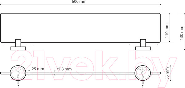 Изображение товара Полка для ванной Bemeta 104102044