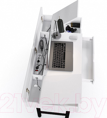 Изображение товара Письменный стол Polini Kids Mirum 1400 (белый)