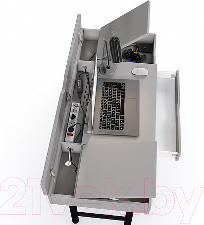 Изображение товара Письменный стол Polini Kids Mirum 1400 (серый)