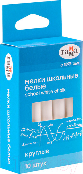 Изображение товара Набор мела канцелярского ГАММА 2308191 (белый)