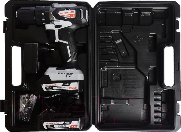 Изображение товара Аккумуляторная дрель-шуруповерт Интерскол ДАУ-13/18ВК (573.2.2.70)