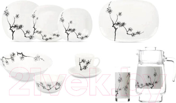 Изображение товара Набор столовой посуды Luminarc Carine Ming Black N8588