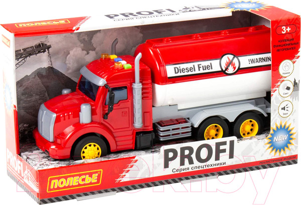 Изображение товара Автомобиль игрушечный Полесье Профи. С цистерной / 86464