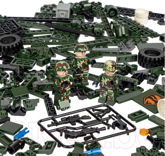 Изображение товара Конструктор Bondibon Военный Десант. Зенитная установка / ВВ4799