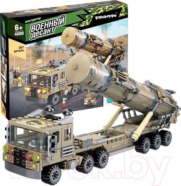 Изображение товара Конструктор Bondibon Военный Десант. Ракетная установка / ВВ4800
