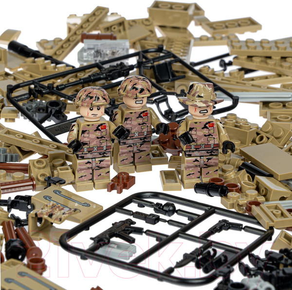 Изображение товара Конструктор Bondibon Военный Десант. Танк / ВВ4801