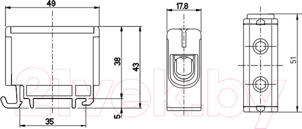 Изображение товара Клемма КС КВС 16-50 / 92063