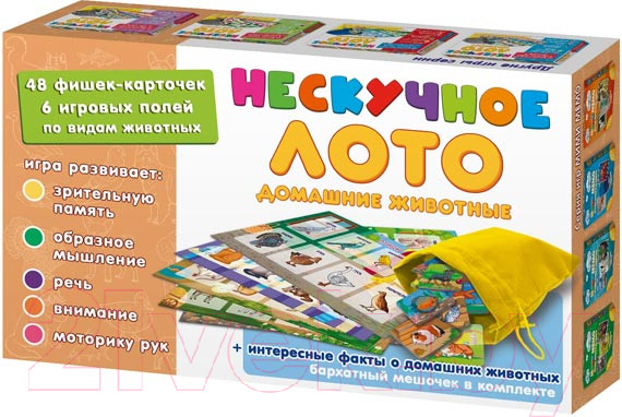 Изображение товара Развивающая игра Нескучные игры Домашние животные / 8233