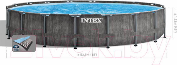 Изображение товара Каркасный бассейн Intex Greywood Prism Frame Premium / 26744NP (549х122см)