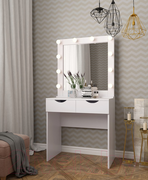 Изображение товара Туалетный столик с зеркалом Мир Мебели SV-15 с подсветкой