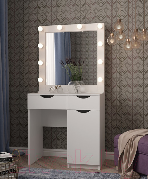 Изображение товара Туалетный столик с зеркалом Мир Мебели SV-22 с подсветкой