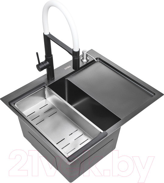 Изображение товара Мойка кухонная Avina HM5848 L (графит)