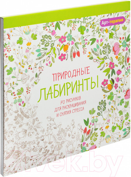Изображение товара Раскраска-антистресс Попурри Арт-терапия. Природные лабиринты