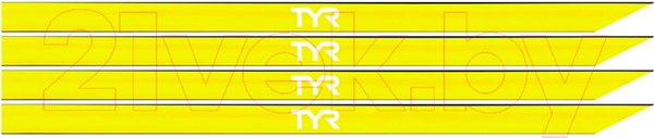 Изображение товара Резинка для лопаток TYR Silicone Replacement Straps LHPSILST/730 (желтый)
