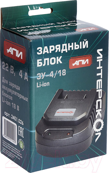 Изображение товара Зарядное устройство для электроинструмента Интерскол ЗУ-4/18 (2401.026)