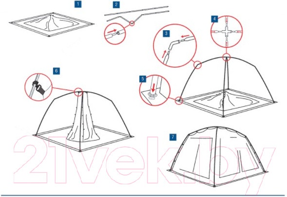 Изображение товара Туристический шатер Alexika China House / 9159.0301 (зеленый)