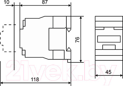 Изображение товара Контактор КС КМ-11811 18А 1НЗ 380В / 86406