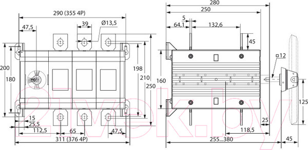 Изображение товара Блок-разъединитель КС БР-17-ОТЕ-800А-3р / 85633