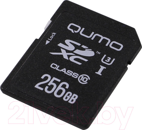 Изображение товара Карта памяти Qumo SDXC (Class 10) 256GB UHS-I U3 Pro (QM256GSDXC10U1)