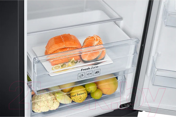 Изображение товара Холодильник с морозильником Samsung RB37A5291B1/WT