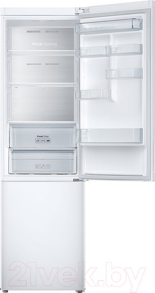 Изображение товара Холодильник с морозильником Samsung RB37A5201WW/WT