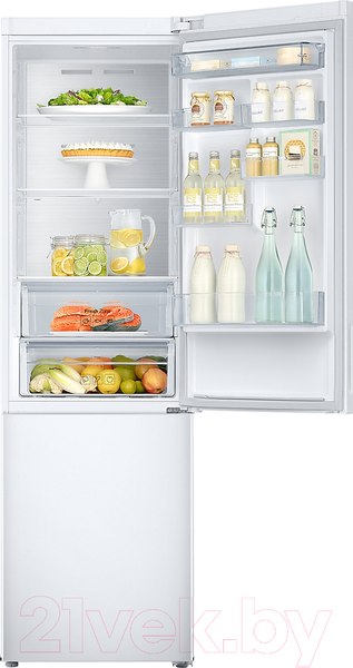 Изображение товара Холодильник с морозильником Samsung RB37A5201WW/WT