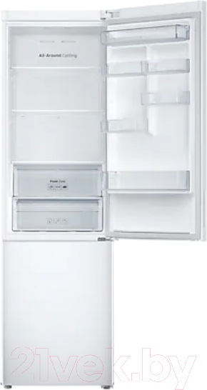 Изображение товара Холодильник с морозильником Samsung RB37A5400WW/WT