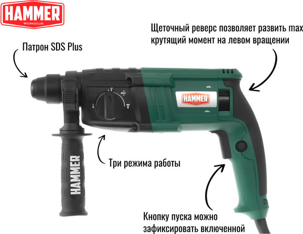 Изображение товара Перфоратор Hammer Flex PRT650D (680319)
