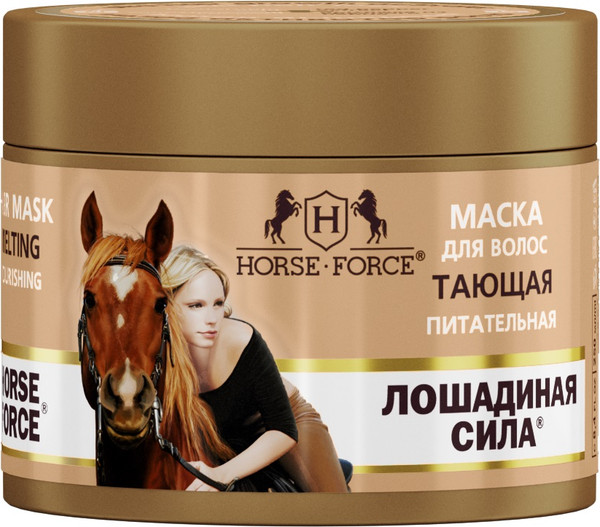 Изображение товара Маска для волос Лошадиная сила Тающая питательная с вытяжкой из перца и гиалуроновой кислотой (250мл)