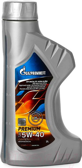 Изображение товара Моторное масло Gazpromneft Premium L 5W40 / 2389900119 (1л)