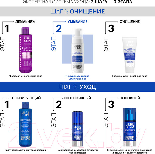 Изображение товара Пенка для умывания Librederm Гиалуроновая (160мл)