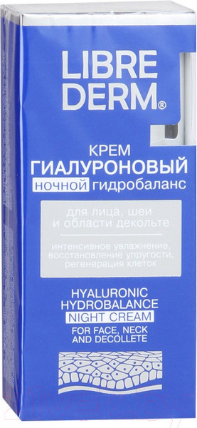 Изображение товара Крем для лица Librederm Гиалуроновый ночной гидробаланс (50мл)