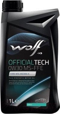 Изображение товара Моторное масло WOLF OfficialTech MS-FFE 0W30 / 65618/1 (1л)
