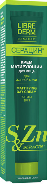 Изображение товара Крем для лица Librederm Серацин матирующий дневной (50мл)