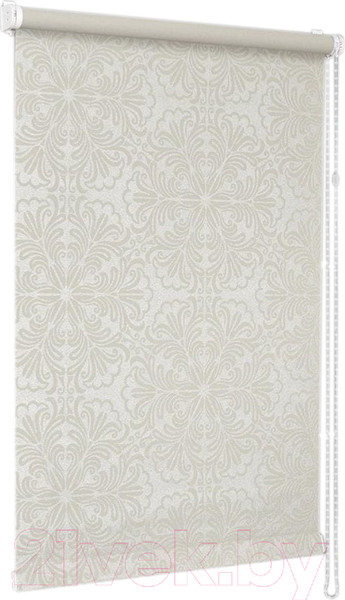Изображение товара Рулонная штора Delfa Сантайм Металлик Принт СРШ-01 МД 7591 (62x170, кремовый)